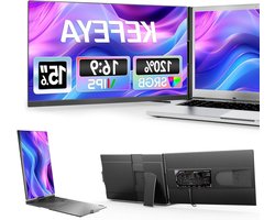 Laptop Scherm Extender - Draagbare Monitor - Efficiënt Multitasken - Plug and Play - 15.6 Inch FHD - Donker