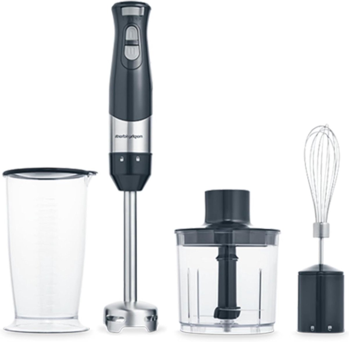 Handmixer Set - Keukenmixer - Smoothies Maken - Krachtige Motor - 700 ml - Grijs
