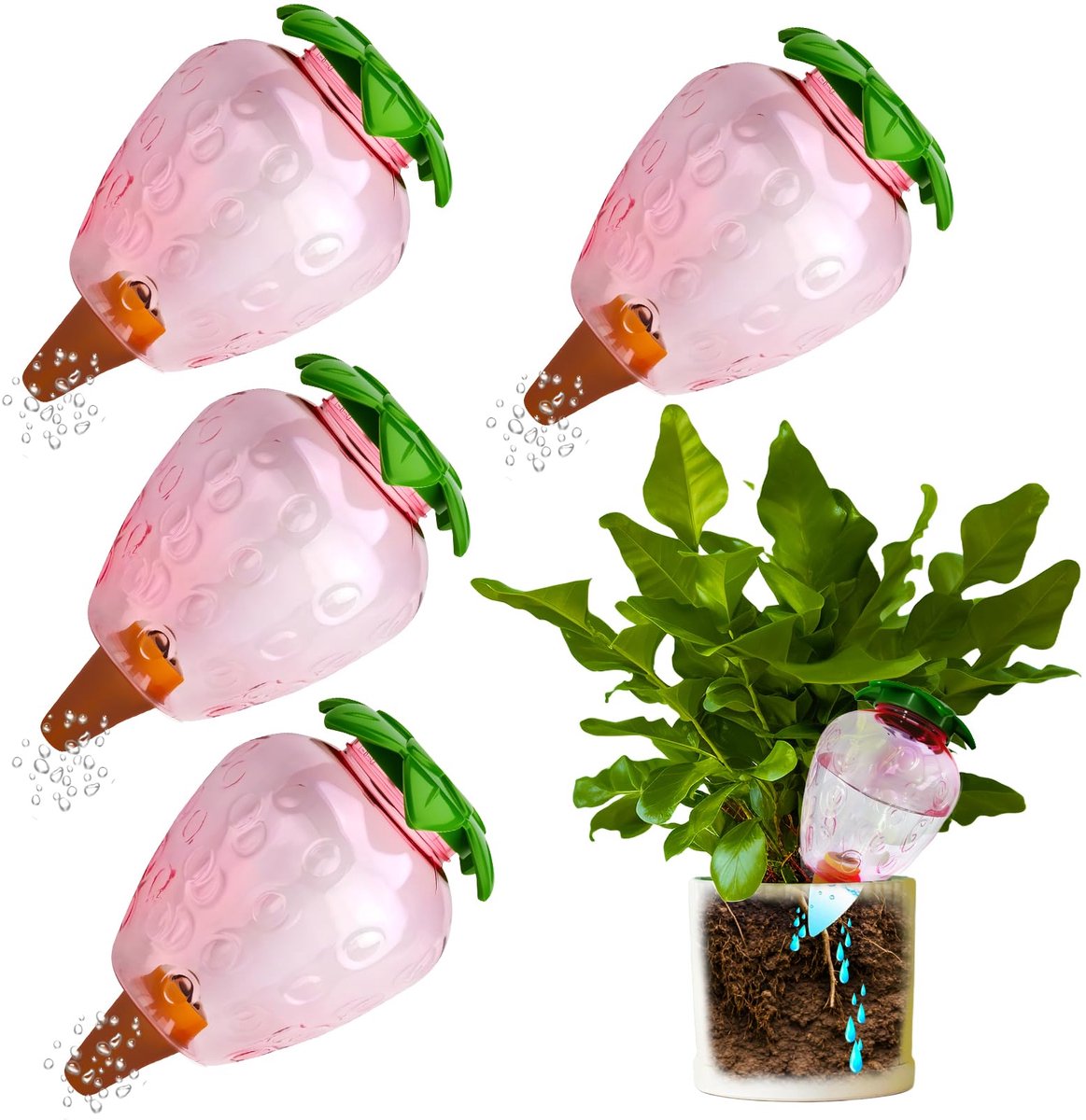 waterdispenser planten (aardbeien)
