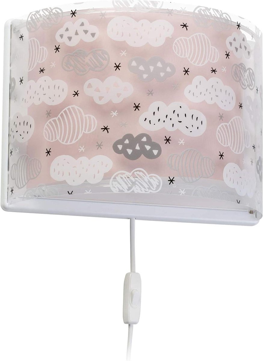 Kindermuurverlichting Wolk Roze - Sfeervolle Wandlamp voor Kinderkamer