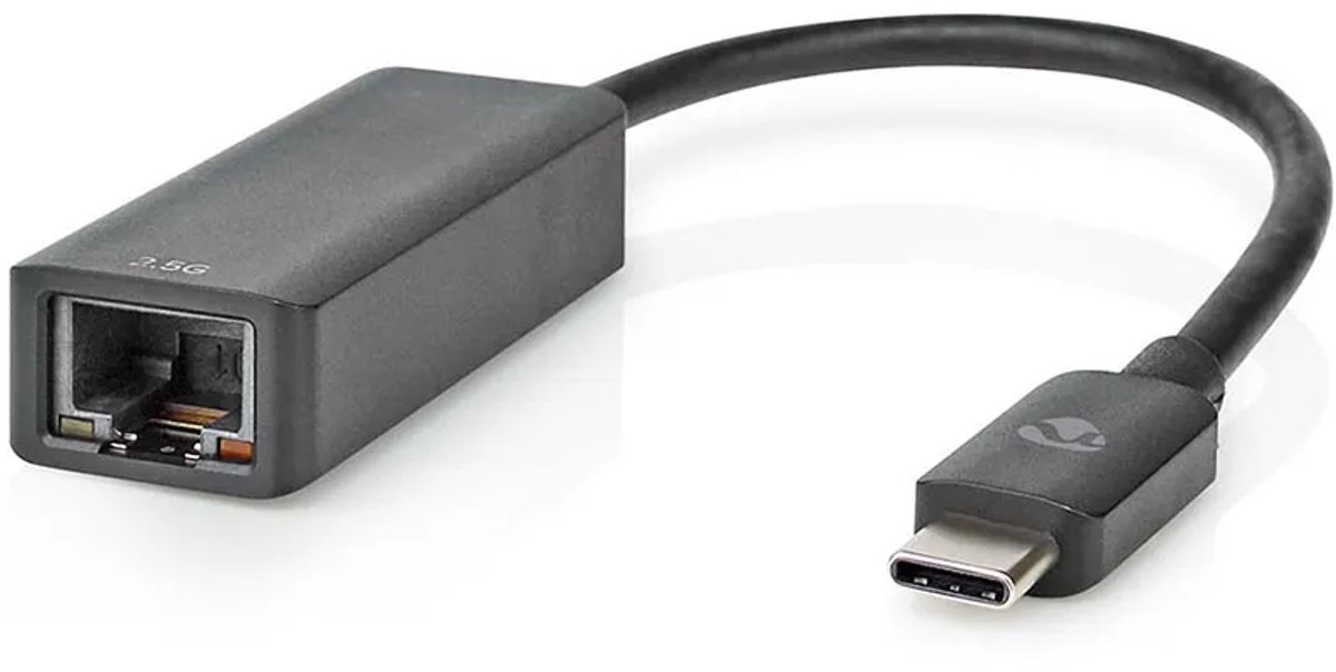 Nedis Usb-netwerkadapter Fresh Green Box 3.2 Gen 1 - 2.5 Gbps 0.20 M Zwart