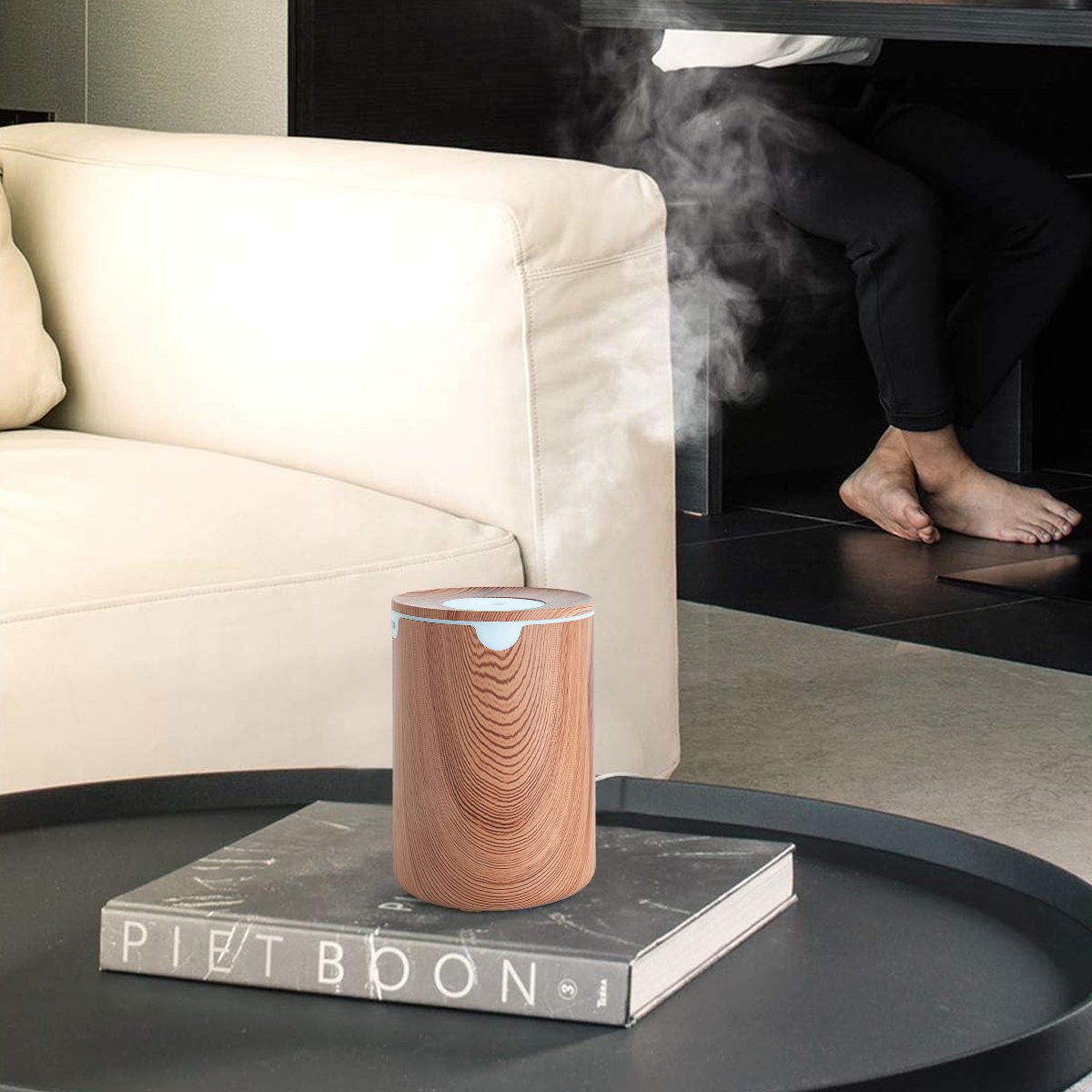 Draagbare mini-luchtbevochtiger, 400 ml, voor bureau, USB, stil, geschikt voor planten, slaapkamer, reizen, kantoor en thuis, automatische uitschakeling, 2 nevelstanden — cadeau in Wonen & Interieur - foto 2