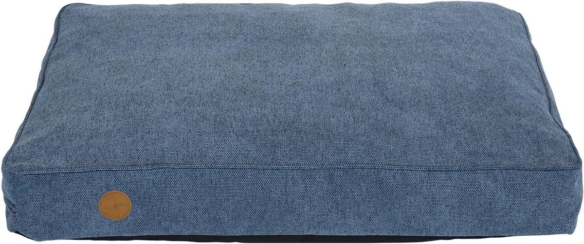 Hondenbed - Huisdier Mand - Comfortabel Rusten - Wasbare Hoes - 100 x 70 cm - Blauw