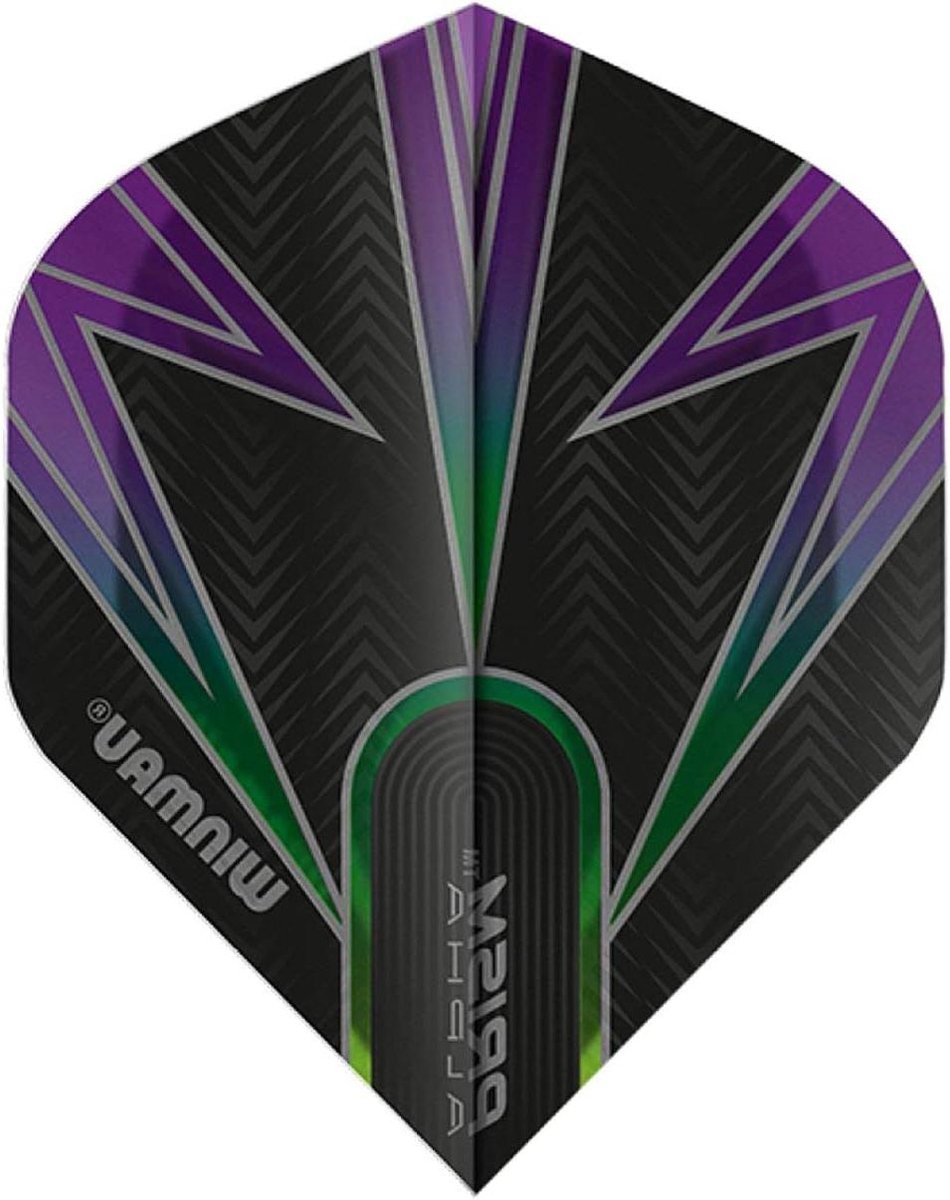 Dart Vluchten - Vliegjes Set - Precisie Darts - Extra Dik - 3 Stuks - Zwart Paars