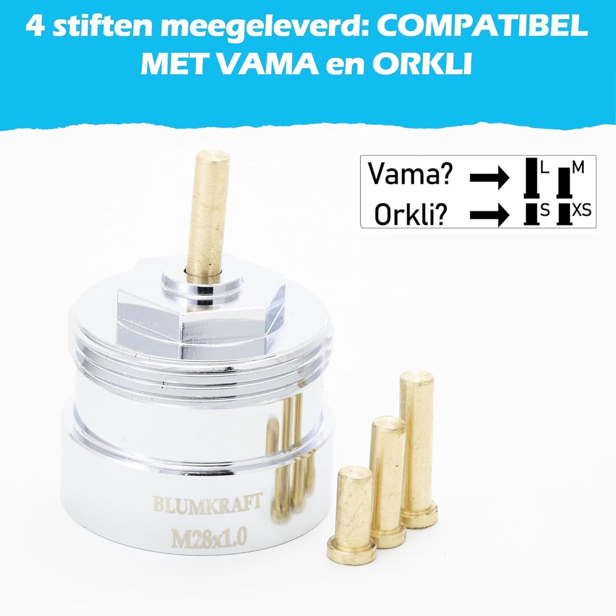 Radiator Adapter - Thermostaat Koppeling - Verwarming Aanpassen - Metaal Robuust Ontwerp - M28x1.0 naar M30x1.5 - Chroom