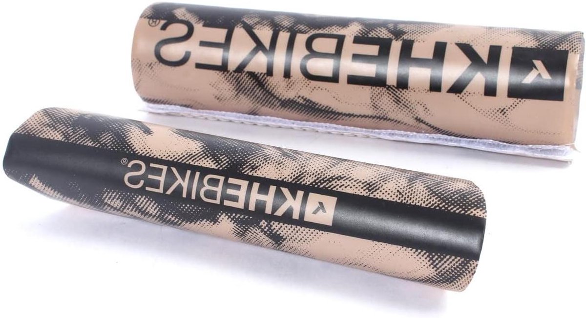 BMX Polsterset - Bescherming Frame Stuur - Fietsen Beschermen - Klittenbandsluiting - 220mm x 55mm - Bruin Zwart