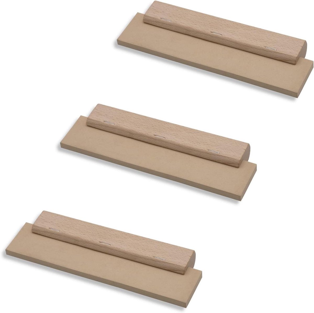 Voegrubber Set - Voegspatel Rubberen - Tegels Afwerken - Elastisch Beige Rubber - 200 mm Breed - Beige