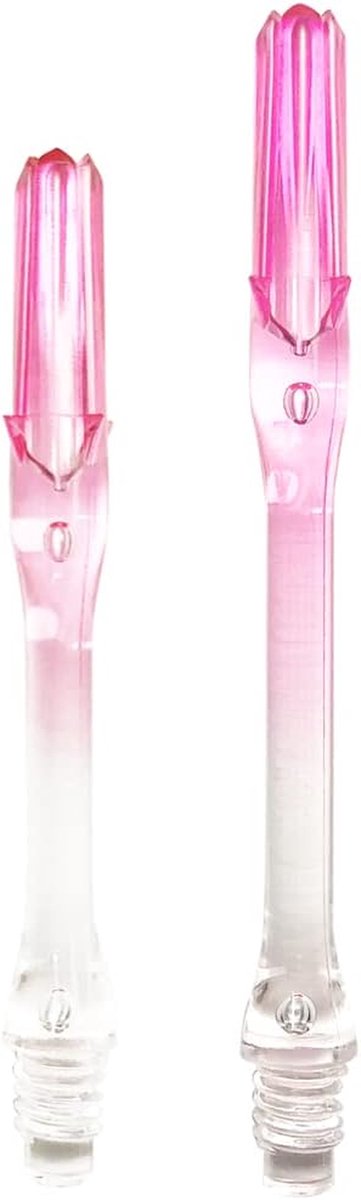 Dart Shafts - Shafts Dart Accessoires - Darten - Geïntegreerde Flightbeschermers - 37 centimeter - Transparant Roze