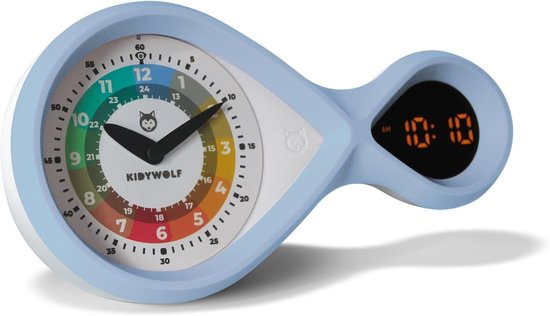 Kinderwekker - Slaaptrainer Leerklok - Kind Leren Klokkijken - Analoge Digitale Display - 22 x 12 x 7 cm - Groen — afbeelding 5