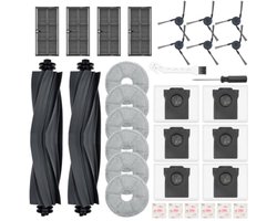 PromoHome 32-delig accessoireset voor Dreame L10s Ultra Gen 3/X40 Ultra Complete/X40 Master/L40 Ultra, Mova P50 Pro - 2 hoofdborstels, 4 filters, 6 dweilpads, 6 zijborstels, 6 stofzakken