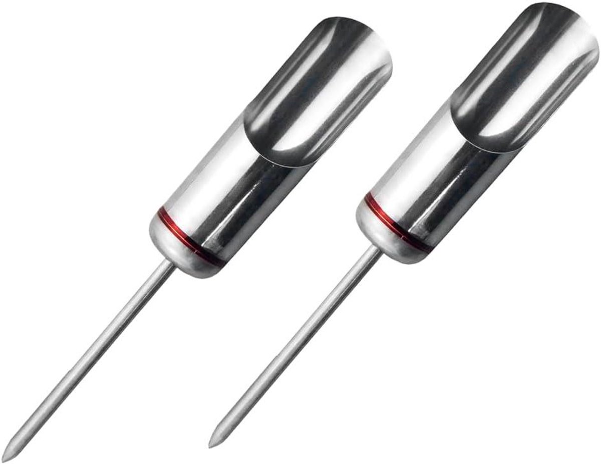 Hengelsport Accessoires - Vissteun - Vissen aan de kust - Roestvrij staal - 2 stuks - Zilverkleurig