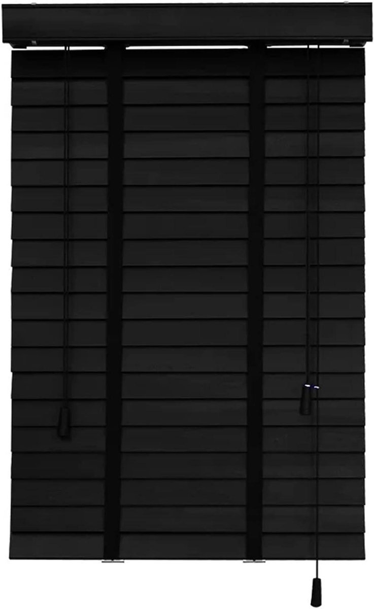Houten Jaloezieën - Horizontale Luxaflex - Privacy en Zonwering - Massief Hout 50mm Lamell