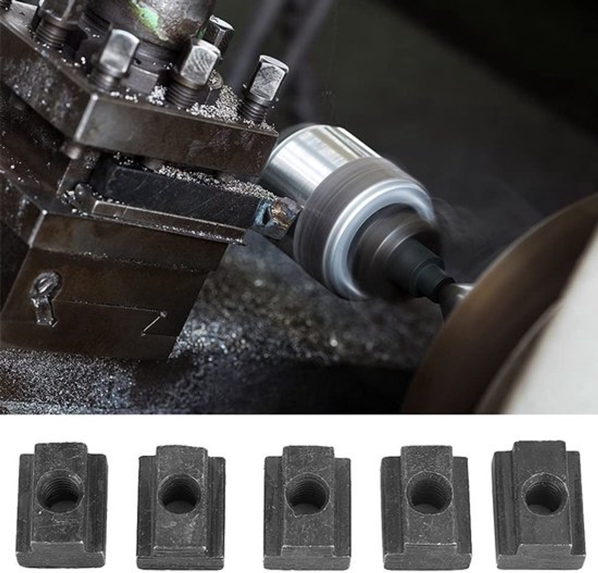 SPHProducts - T-sleufmoer M6 - Zwarte oxide - Duurzaam en