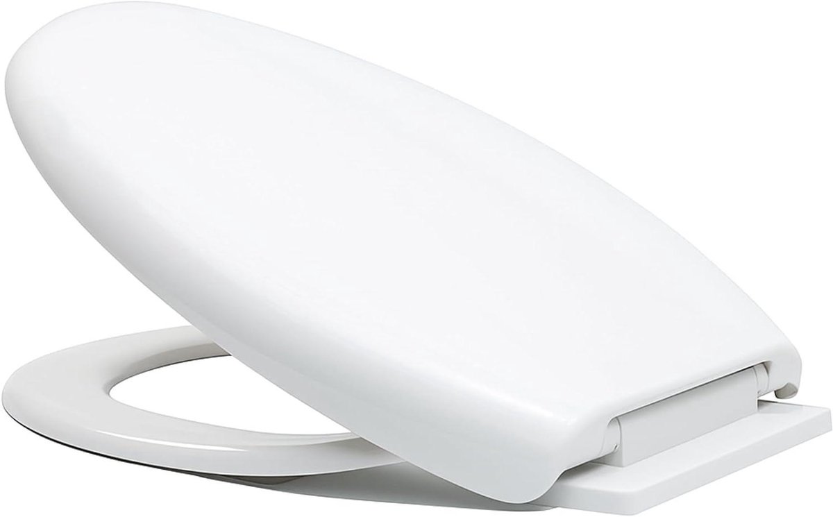 Toiletbril met Softclose - WC Deksel - Hygiënisch en Comfortabel - Antibacterieel Materiaal - 46 x 36 cm - Wit