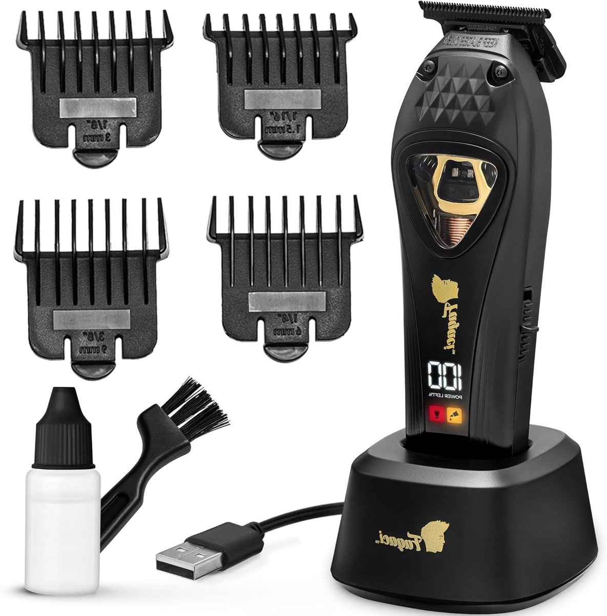 Professionele Trimmer - Baardtrimmer Heren - Precisie Knippen - Zero Gap Messen - 15 uur batterij - Zwart