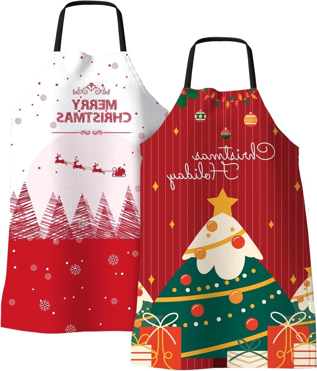 Kerst Keukenschorten - Kookschorten Plaid - Keukenwerk - Waterdicht - 70x80 cm - Plaid