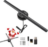 Hologram Fan Projector - 3D Display - Feestdecoratie - Randloos Beeld - 16.5 inch - Zwart