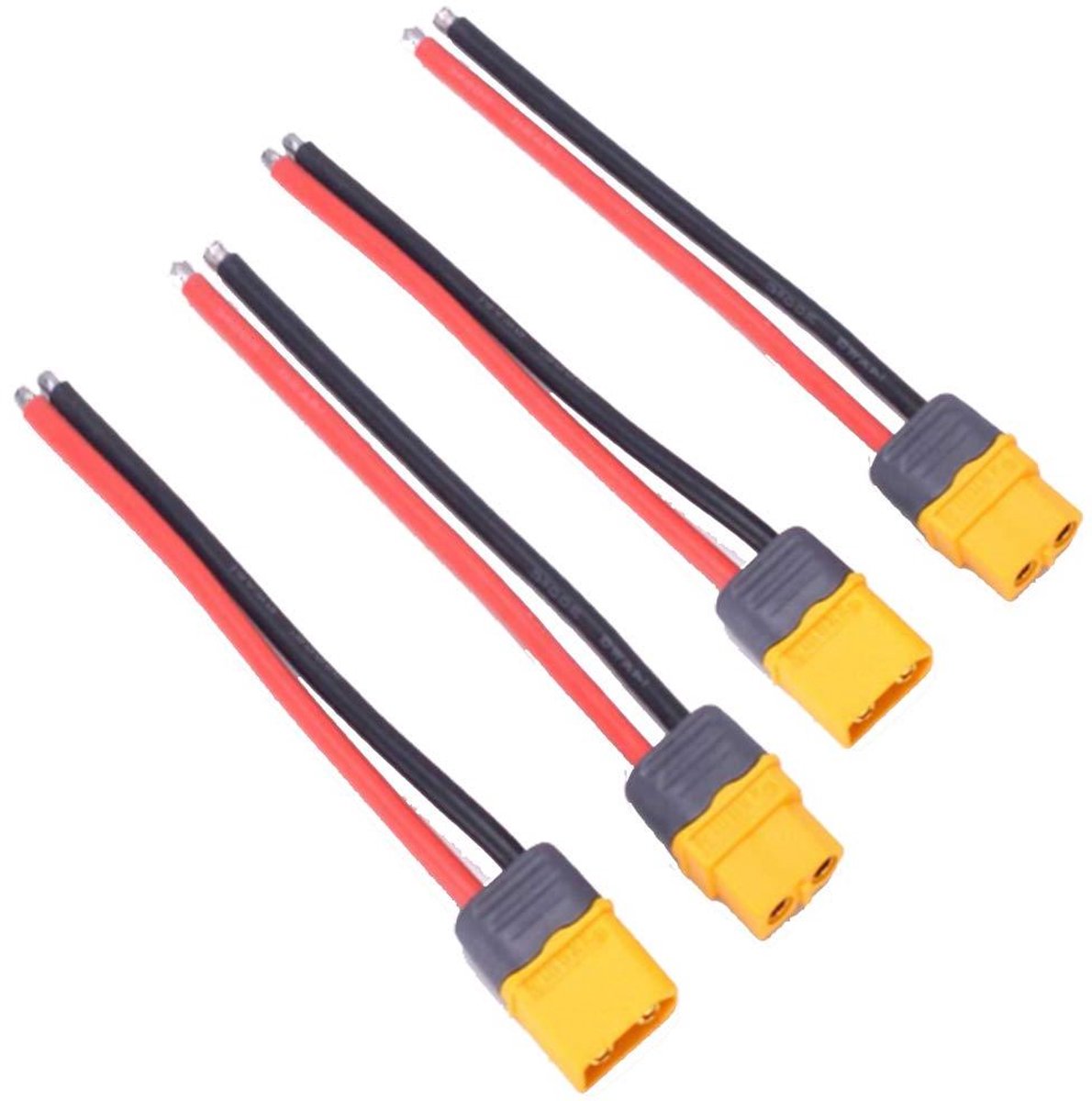 XT60 Stekkers - Connectoren Kabel - Modelbouw - Siliconen Kabel - 150 mm - Rood Zwart