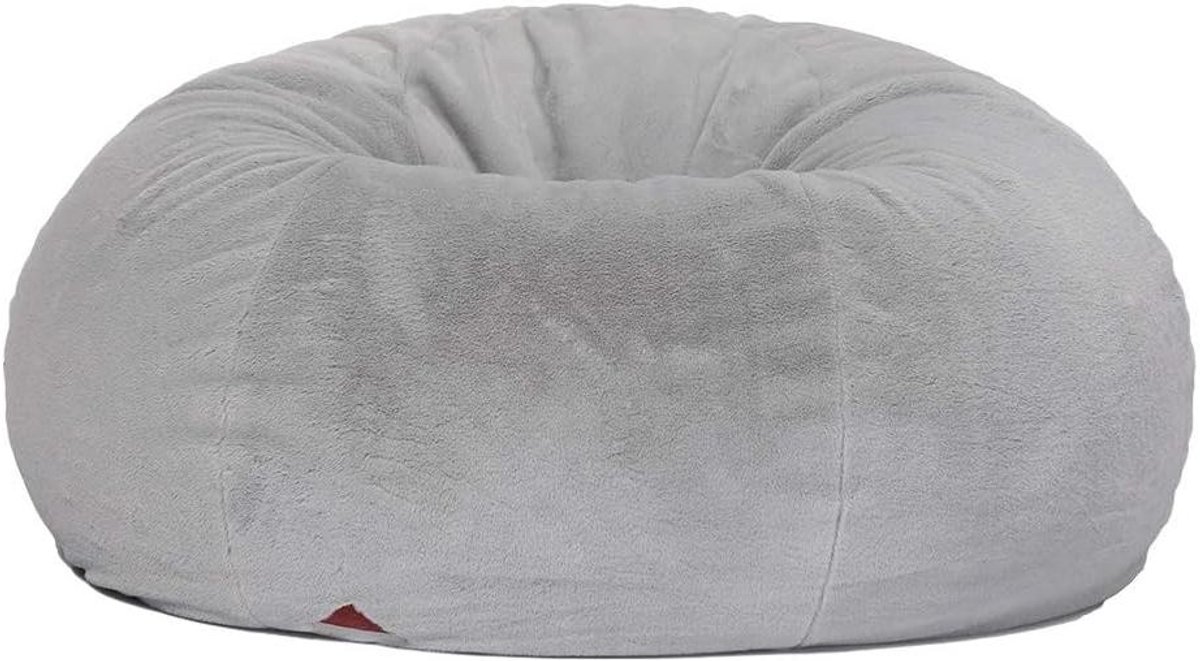 Ronde Zitzak - Zitzakhoes Binnenhoes - Ontspannen Zitten - Wasbare Afneembare Hoes - 100 cm Diameter - Grijs