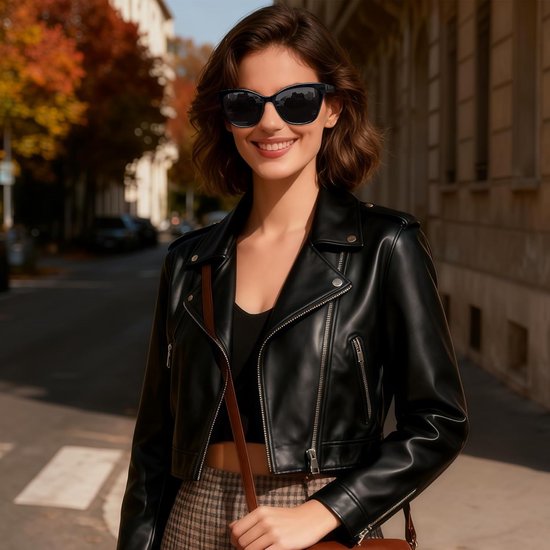 Joopin Cateye Acetate Polarized Sunglasses Trendy Cat Eye Shades for Women Ladies Sunglasses UV400 Protection TR90 Shady Rays Sunglasses van Merkloos — afbeelding 3