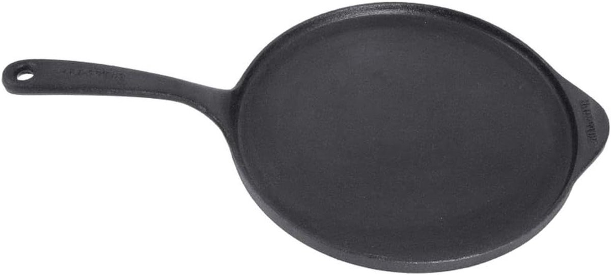 Gietijzeren Pannenkoekenpan - Crêpe Pan - Pannenkoeken Bakken - Zware Kwaliteit - 23 cm - Zwart