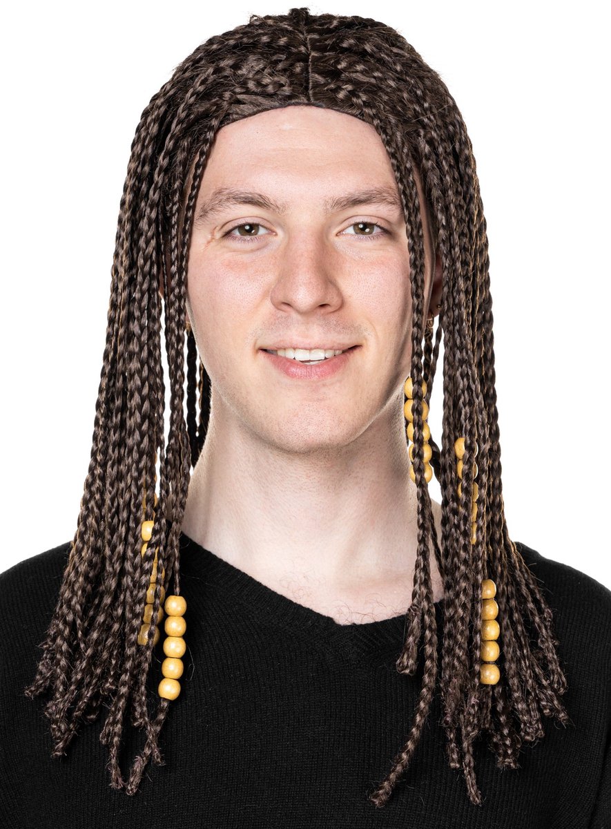 Vlechten met kralen – gevlochten pruik