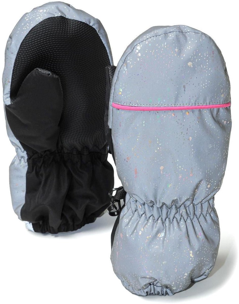Minoti meisjes handschoenen ski – waterafstotend Zilver