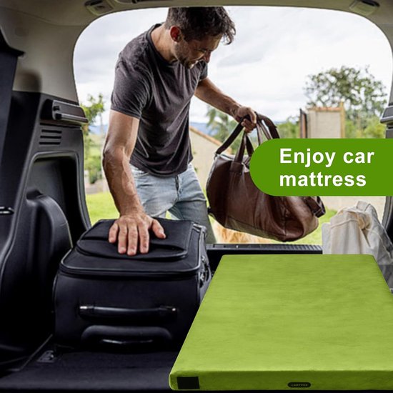 Camping Matras - Slaapmat Opvouwbaar - Kamperen en Reizen - Traagschuim Dubbellaags - 75x30x3 inch - Groen — afbeelding 5