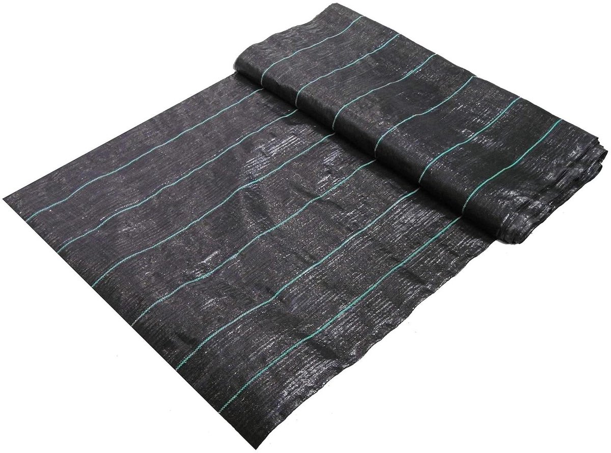 Onkruiddoek Zwaar - Worteldoek Bodemweefsel - Tuinieren Onkruid Vrij - Waterdoorlatend UV-gestabiliseerd - 150 g/m² - Zwart