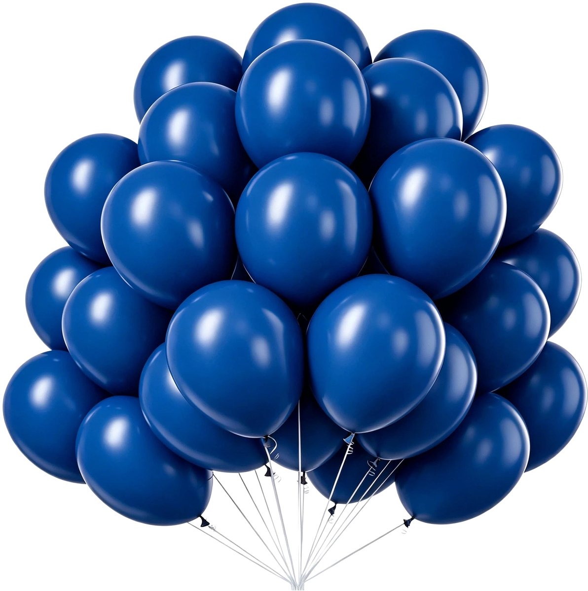 donkerblauw, 100 stuks blauwe ballonnen, 25 cm latex ballonnen verjaardag, luchtballon donkerblauw, ballonnen verjaardag, feestdecoratie, bruiloft, babyfeestje, festival, jubileum, decoratie