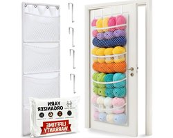 Garen Opberg Organizer - Garen Houder - Hobby Organisatie - 4 Grote Compartimenten - 172.72 cm Hoog - Wit