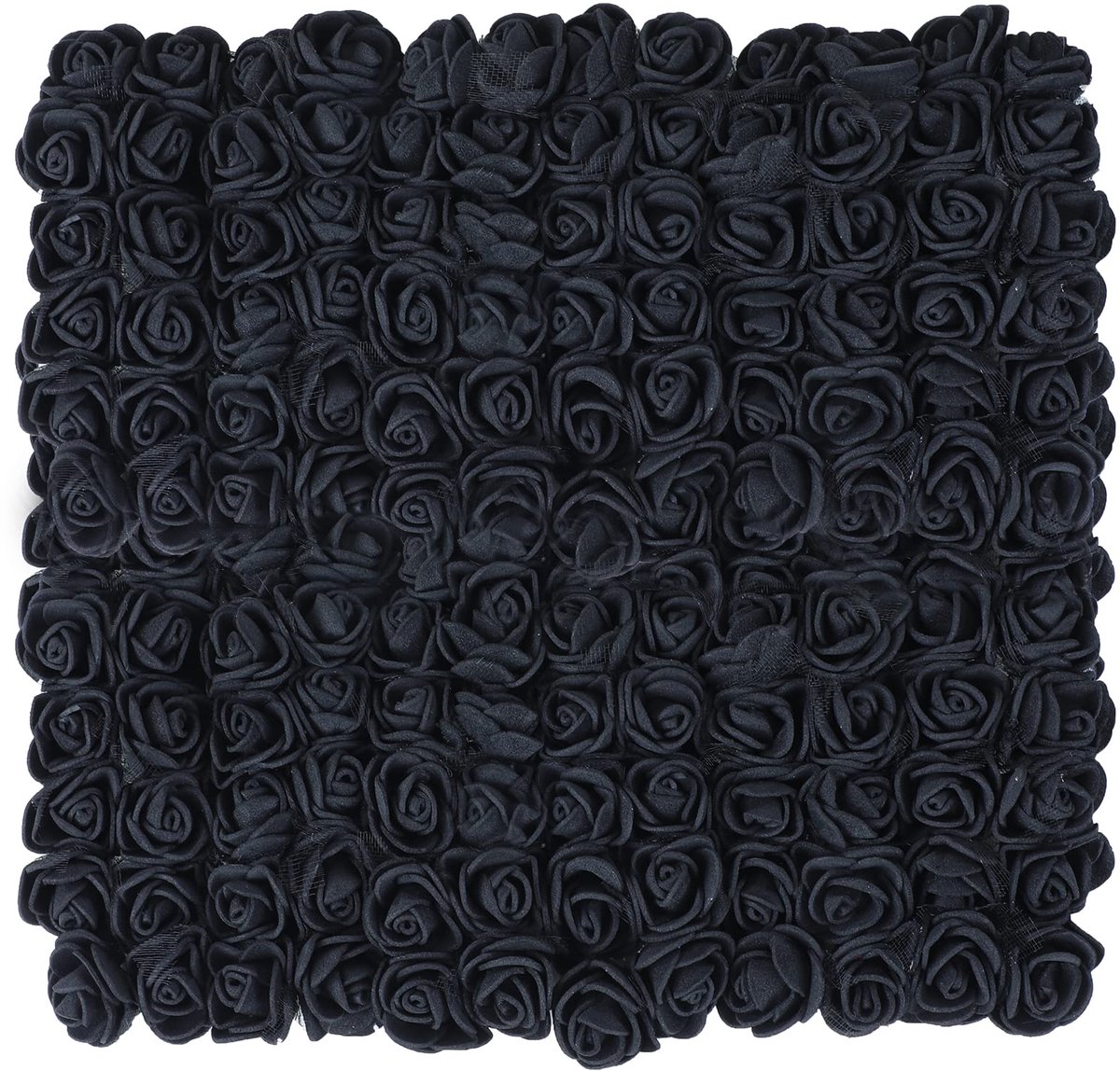 Zwarte Rozen Kunstbloem Hoofden, 144 Stuks Mini Schuim Rozen voor Knutselen, Kleine Nep Bloemen voor DIY Bruiloft Halloween Feest Festival Valentijnsdag Decoratie, 2,5CM Nep Bloem Hoofden