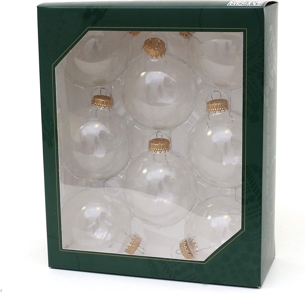 Kerstballen Set - Kerstboomversiering Ballen - Kerstboom Versieren - Mondgeblazen Glas - 67 cm - Kristal met Goud – foto 2