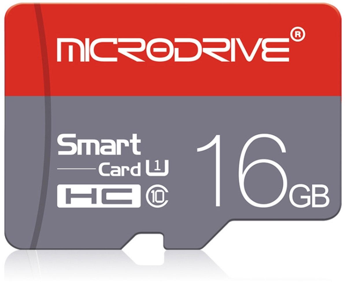 Microdrive 16GB High Speed Class 10 Micro SD (TF) geheugenkaart