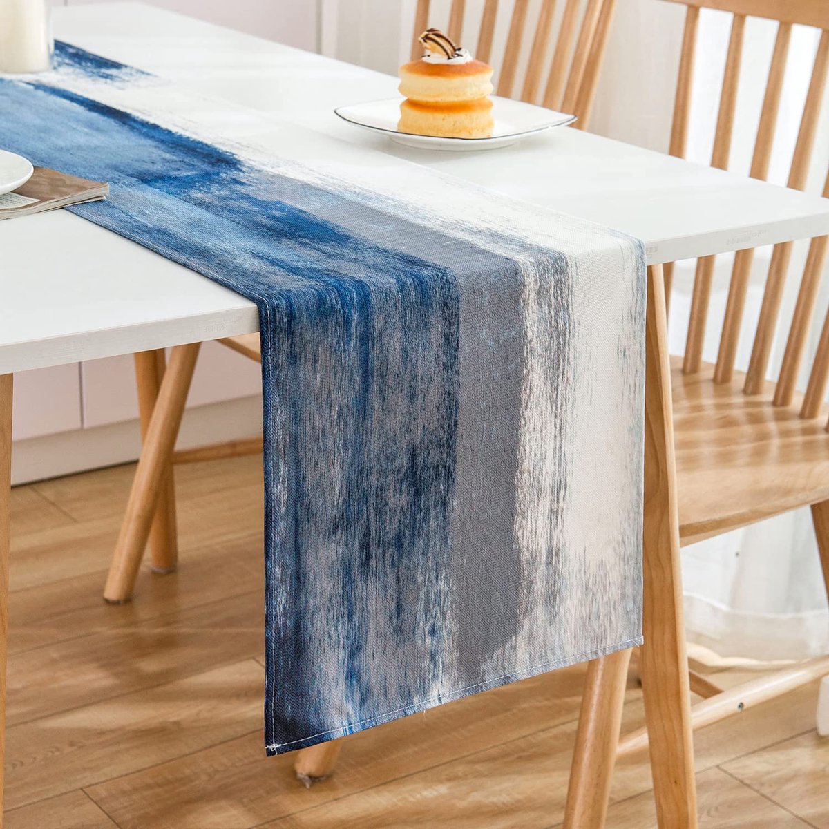 Tafelloper, 40 x 140 cm, decoratie voor woonkamer, thuis, rechthoekig, modern, vintage stijl, rustiek, voor verjaardag, bruiloft, vakantie