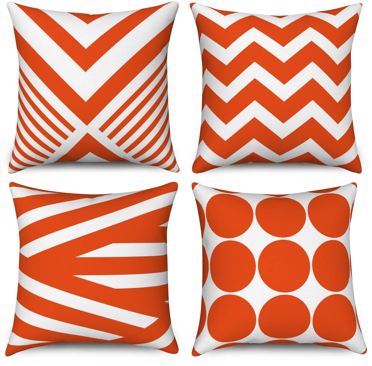 kussenslopen, 40 x 40 cm, set van 4, modern, abstract geometrisch patroon, decoratieve kussenhoezen linnen kussenslopen voor sofa, bank, tuin, buiten, woondecoratie