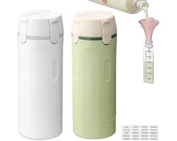 4-in-1 Reisdispenser - 2 Stuks - Doseerflessen - Met Dispenser -Reisset - Reisaccessoires - Cosmetica Potjes - Reis Flesjes - Reis Flesjes Navulbaar - Draagbaar - Lekvrije Reisverpakkingen - Geschikt Voor Shampoo, Lotion, Conditioner En Crème