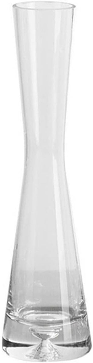Vaas vintage helder mini mond glazen decoratieve vaas enkele stam vaazen voor decoratieve huis decor woonkamer kantoor en middenstukken (20cm hoogte)