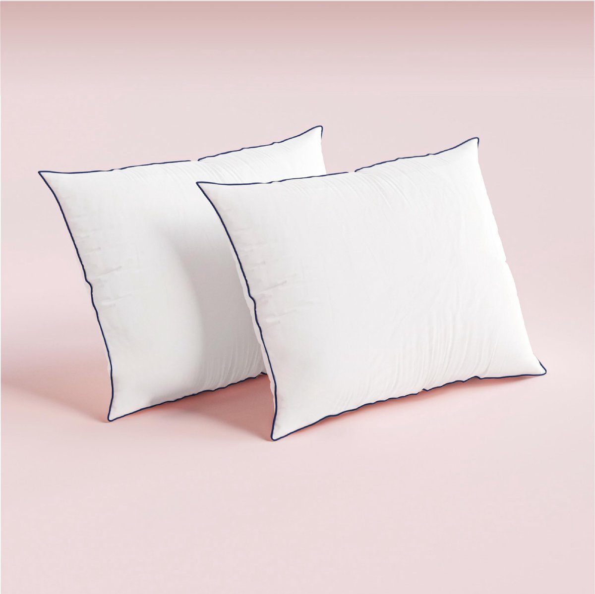 Veren Hoofdkussen (2 stuks) - 50x60 cm - Stevig - 1200gr Franse Eendendons en Veren - Zijslaapkussen - Anti Allergie Kussensloop