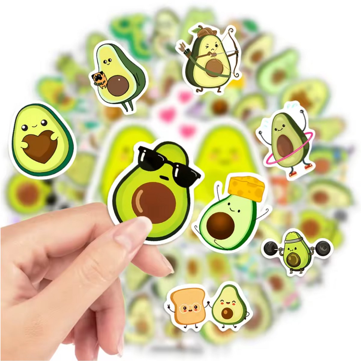 New Age Devi - 50 Avocado Stickers | Grappig Thema | Laptop & Decoratie | Voor Kinderen & Volwassenen | Bullet Journal & Planner | Stickervellen & Quote Plakstickers