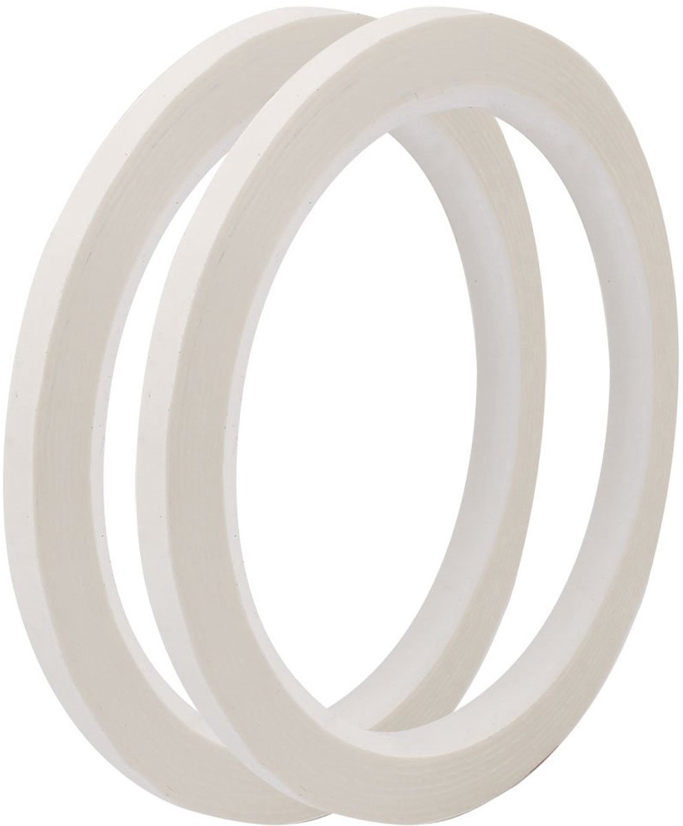 sourcingmap 2 stuks 5 mm enkelzijdige sterke zelfklevende Mylar tape 50 m lengte wit