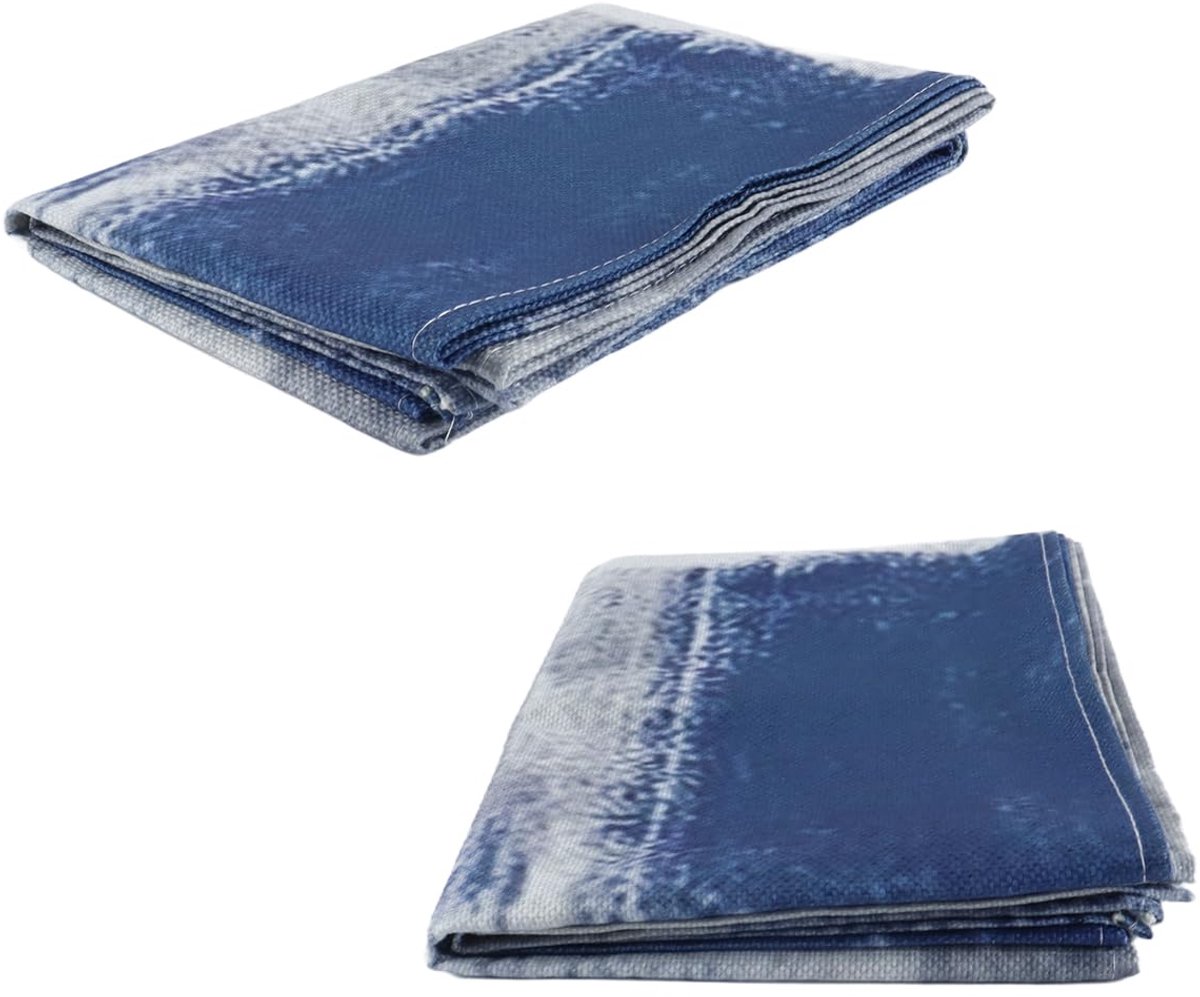 stijl blauw en grijs abstract kunst tafelkleed voor eettafel woonkamer kantoor polyester 33x183cm voor feesten