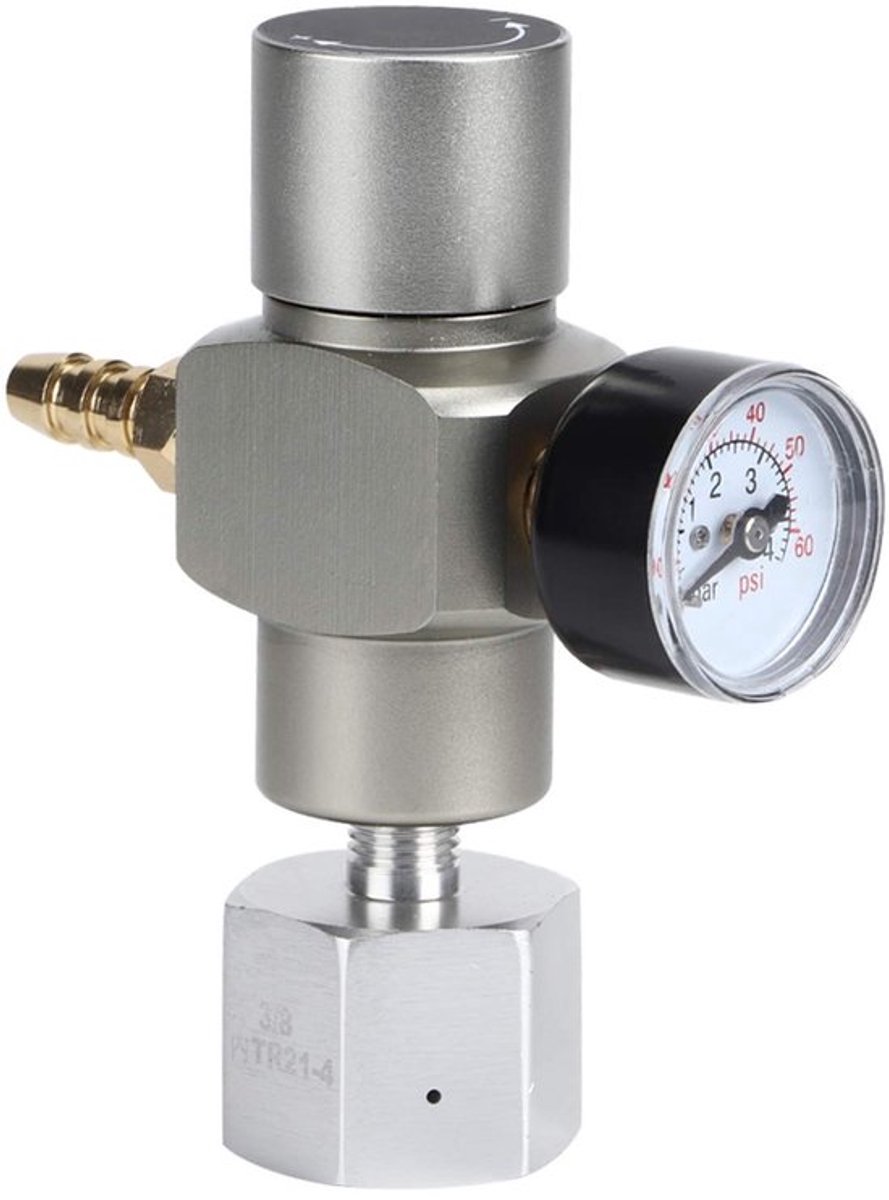 Allecto - Co2 Keg Regulator - Mini Co2 Gas Regulator - Handmatig