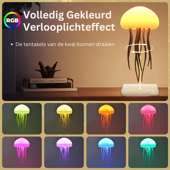 Kwallen Lamp - Jellyfish Lavalamp - Nachtlampje — afbeelding 4