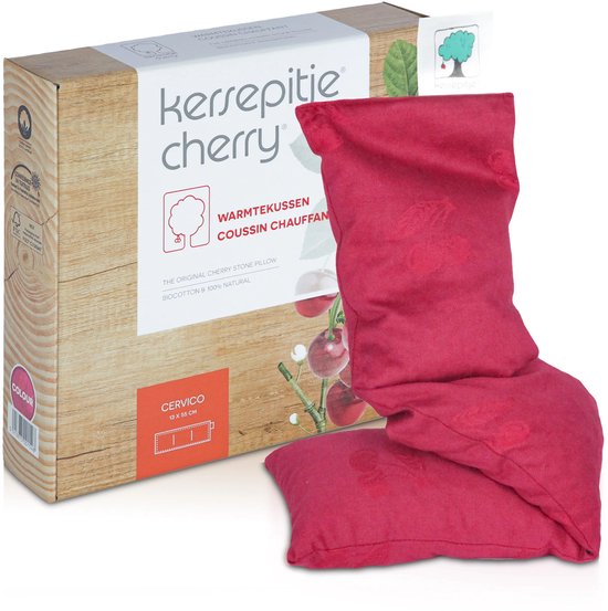 Kersepitje Cervico® - Langwerpig Kersenpitkussen - Warmtekussen - Pittenzak Magnetron - The ONLY Original - 13 x 55cm