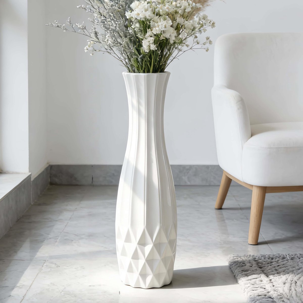 Vaas 71 cm Floor Flower vaas houder decoratieve grote vazen voor tafel centerpieces plank home decor gedroogde woonkamer bloemen eenvoudig arrangement vaas