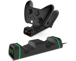YONO Controller Oplader geschikt voor Xbox Series X / S / One - Oplaadstation met 2 Accupacks - Dual Charging Dock - Inclusief Batterijklepjes