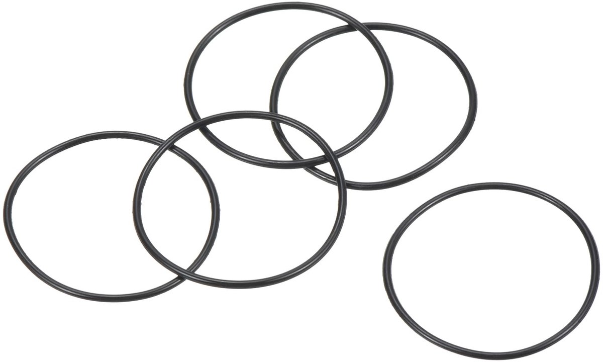 O-ringen 25 mm AD 23 mm ID 1 mm brede metrische afdichting voor waterkraan loodgieterswerk autoreparatie zwart