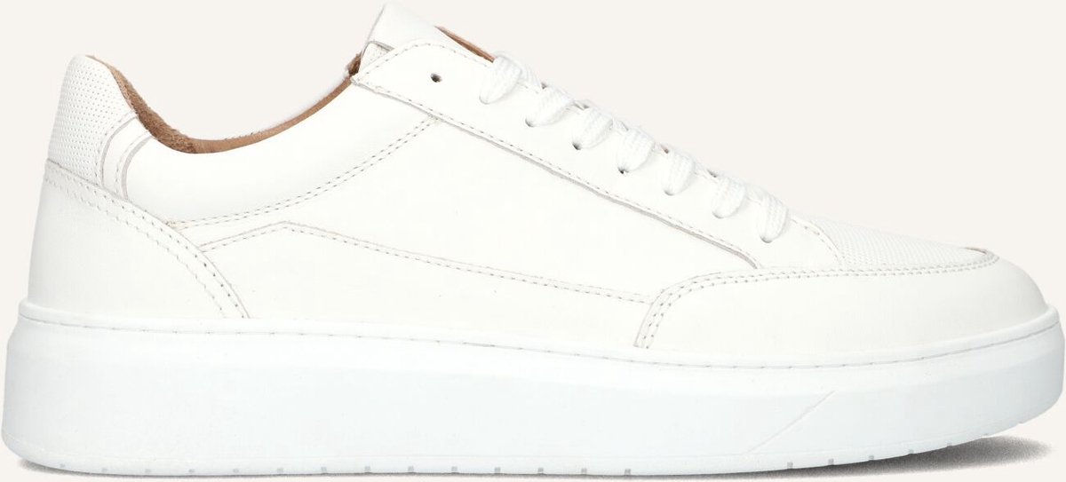 MACE Enzo-75 Sneakers Heren - Leren Sneaker - Wit - Maat 40