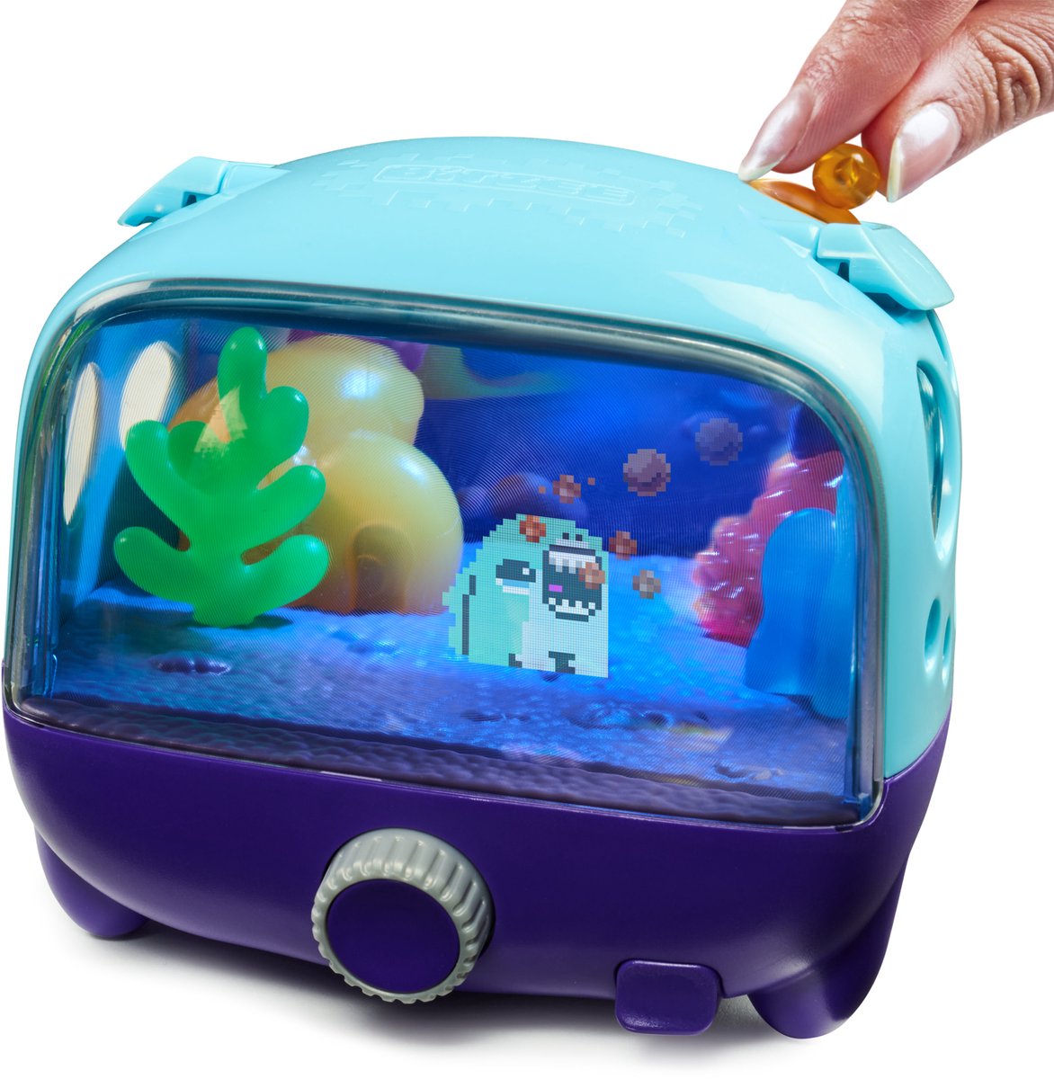Bitzee - Aquarium Interactief Aquarium met Digitale Huisdieren - 30 Virtuele Zeedieren, Groot Display en LED-lampjes — afbeelding 5